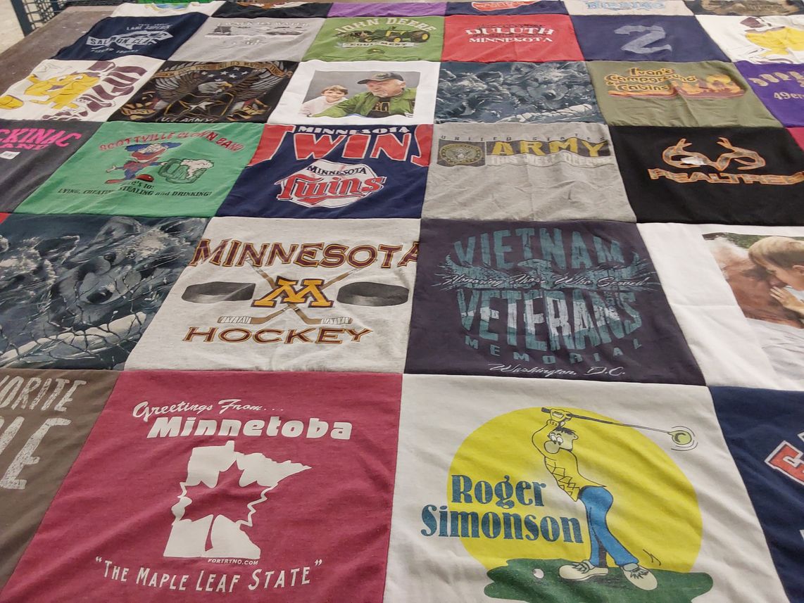 T-shirt quilt featuring minnesota twins by Marianne from MI