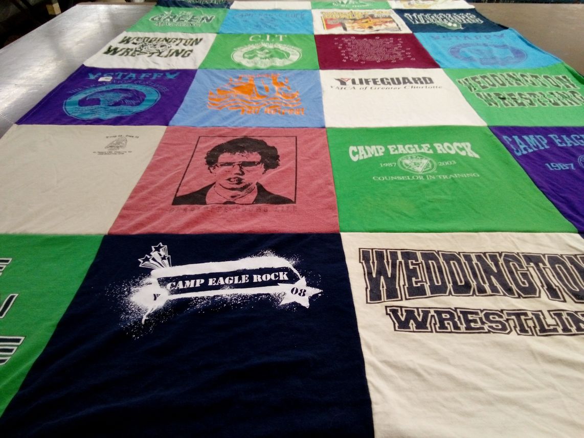 T-shirt quilt from weddington high school by Morgan from FL