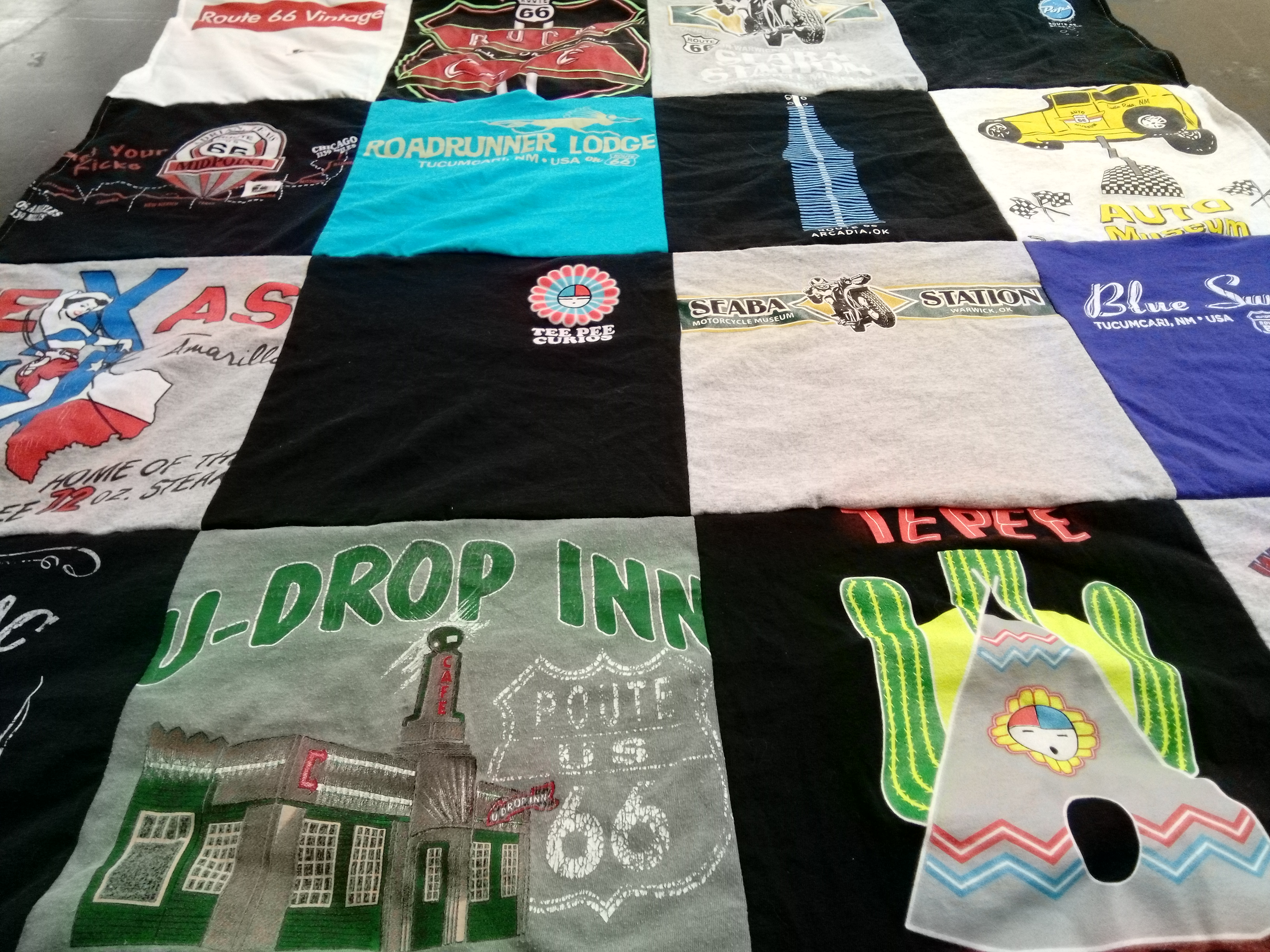 T-shirt quilt from missouri valley college, texas lutheran university by Amie from TX