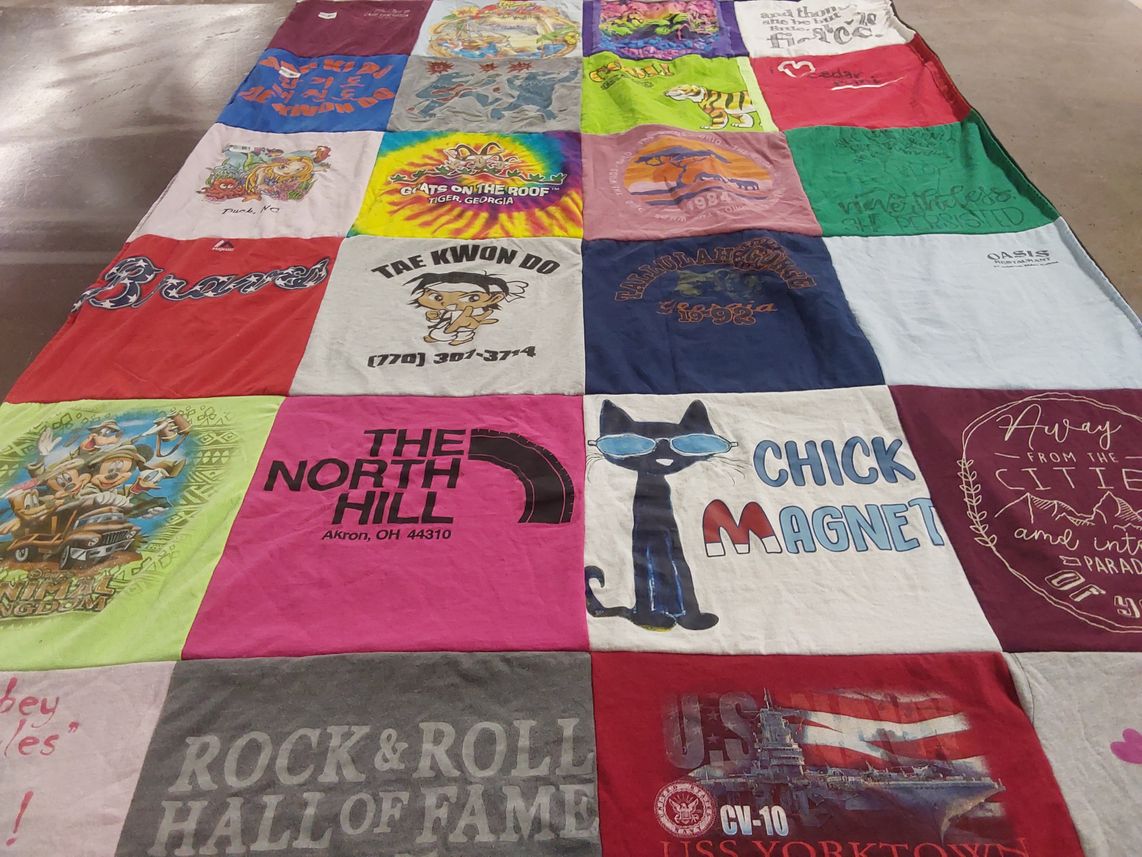 T-shirt quilt featuring atlanta braves by Christina from GA