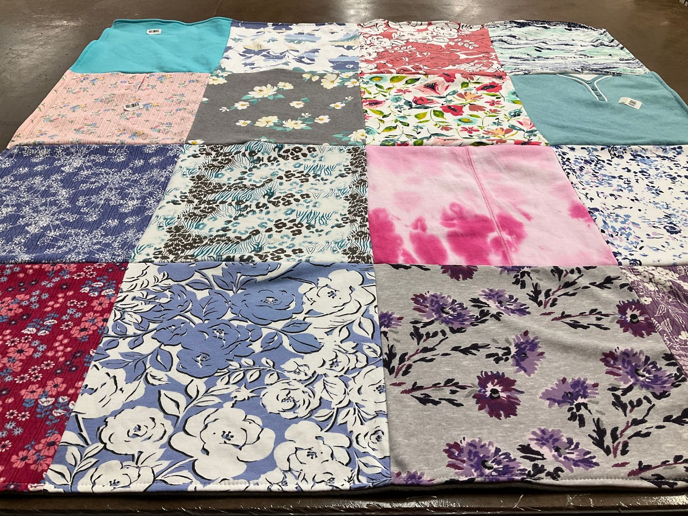 T-shirt quilt with sewing, quilting themes by Brenda from FL