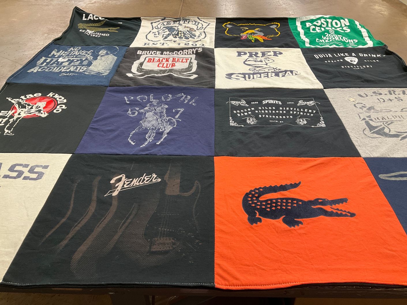 T-shirt quilt featuring boston celtics by Kristine from MA