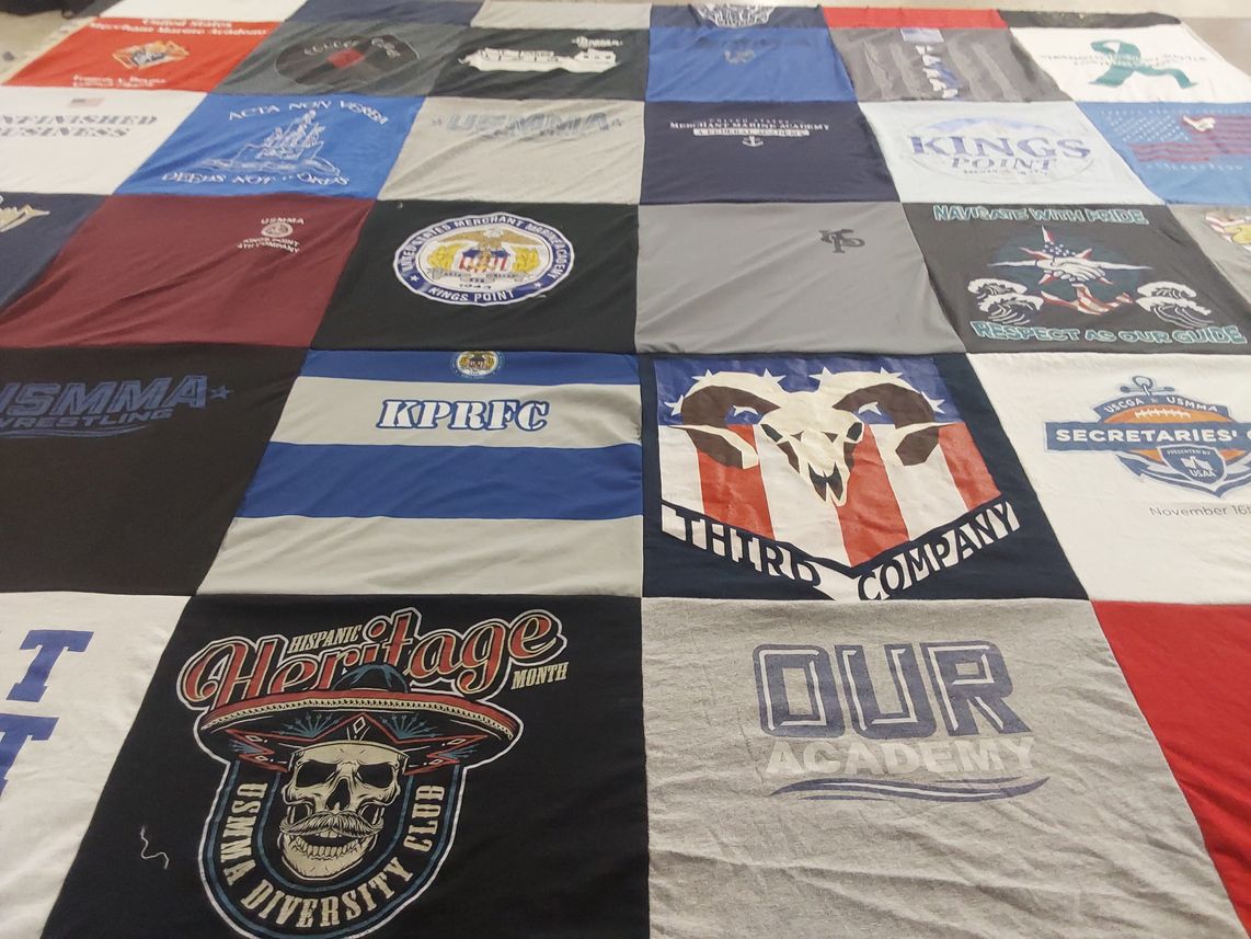 T-shirt quilt featuring kings point rugby football club by Julianne from MD