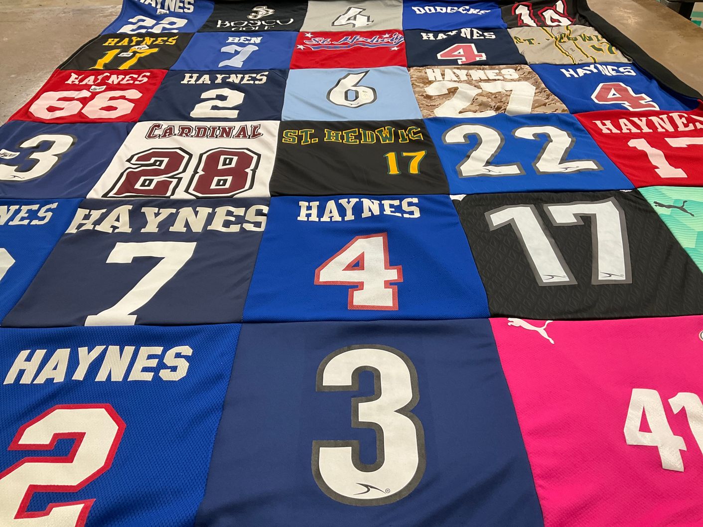 T-shirt quilt from st edward's university by Julie from CA