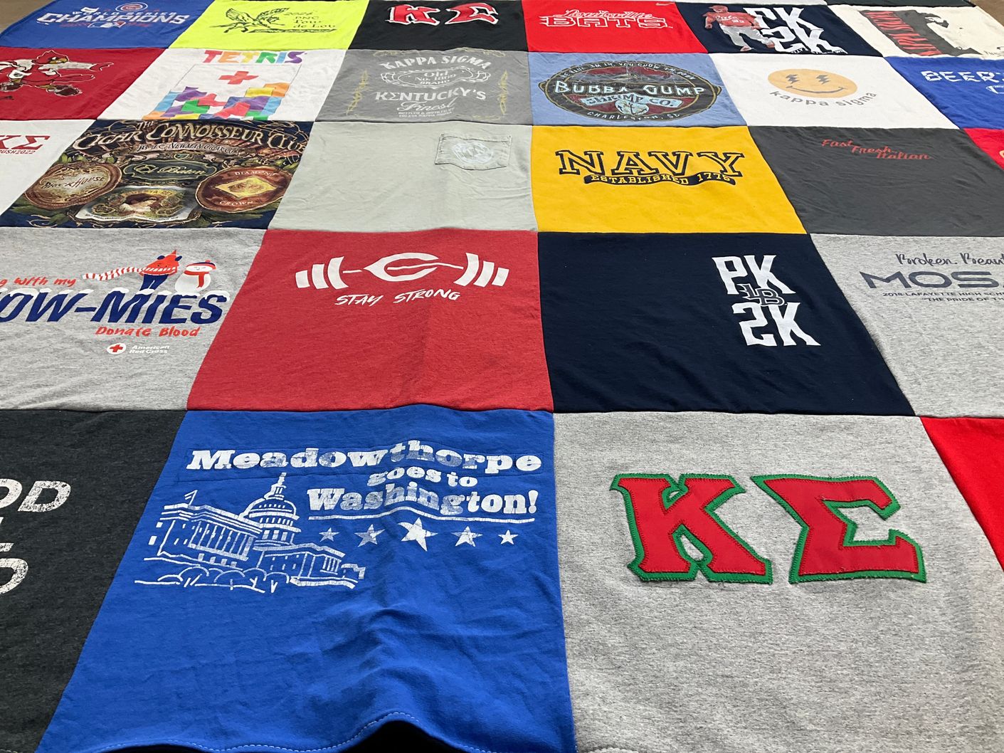 T-shirt quilt from kappa sigma by Casie from KY