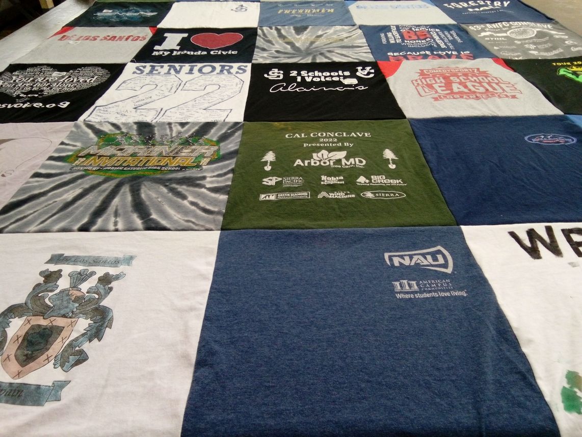T-shirt quilt from northern arizona university by Jennifer from CA