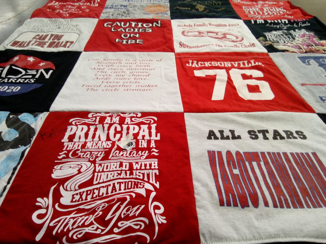 T-shirt quilt by Kimala from FL