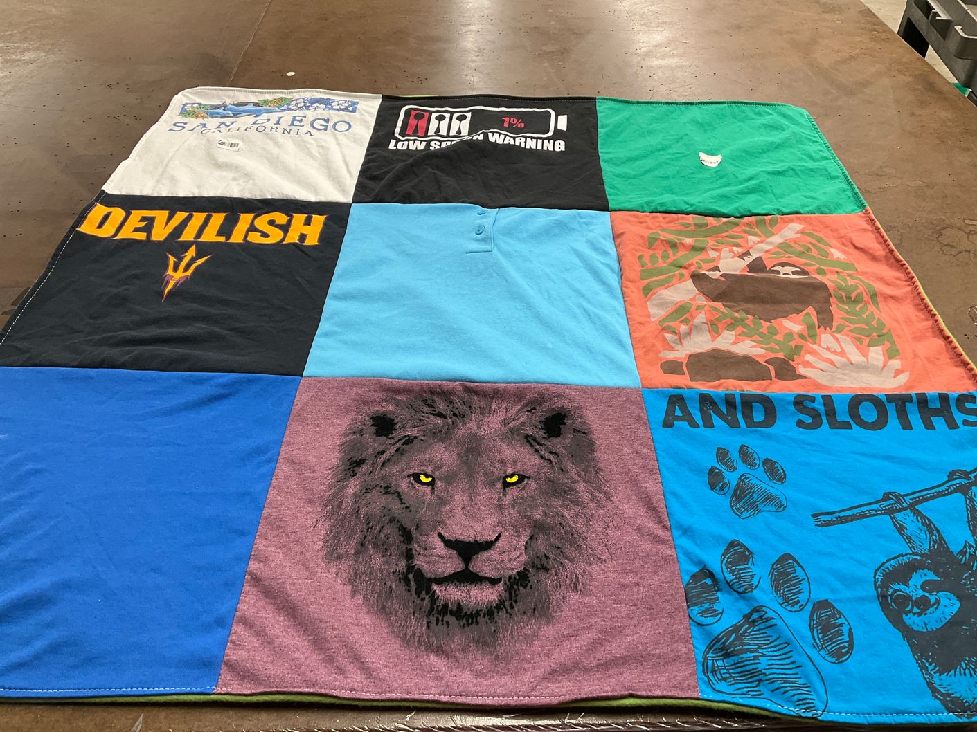 T-shirt quilt from arizona state university by Carlie from AZ