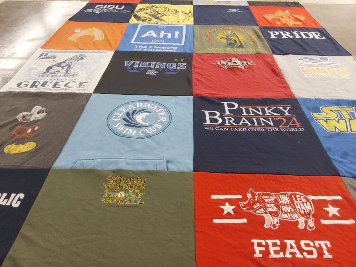 T-shirt quilt from union catholic by Paula from NJ