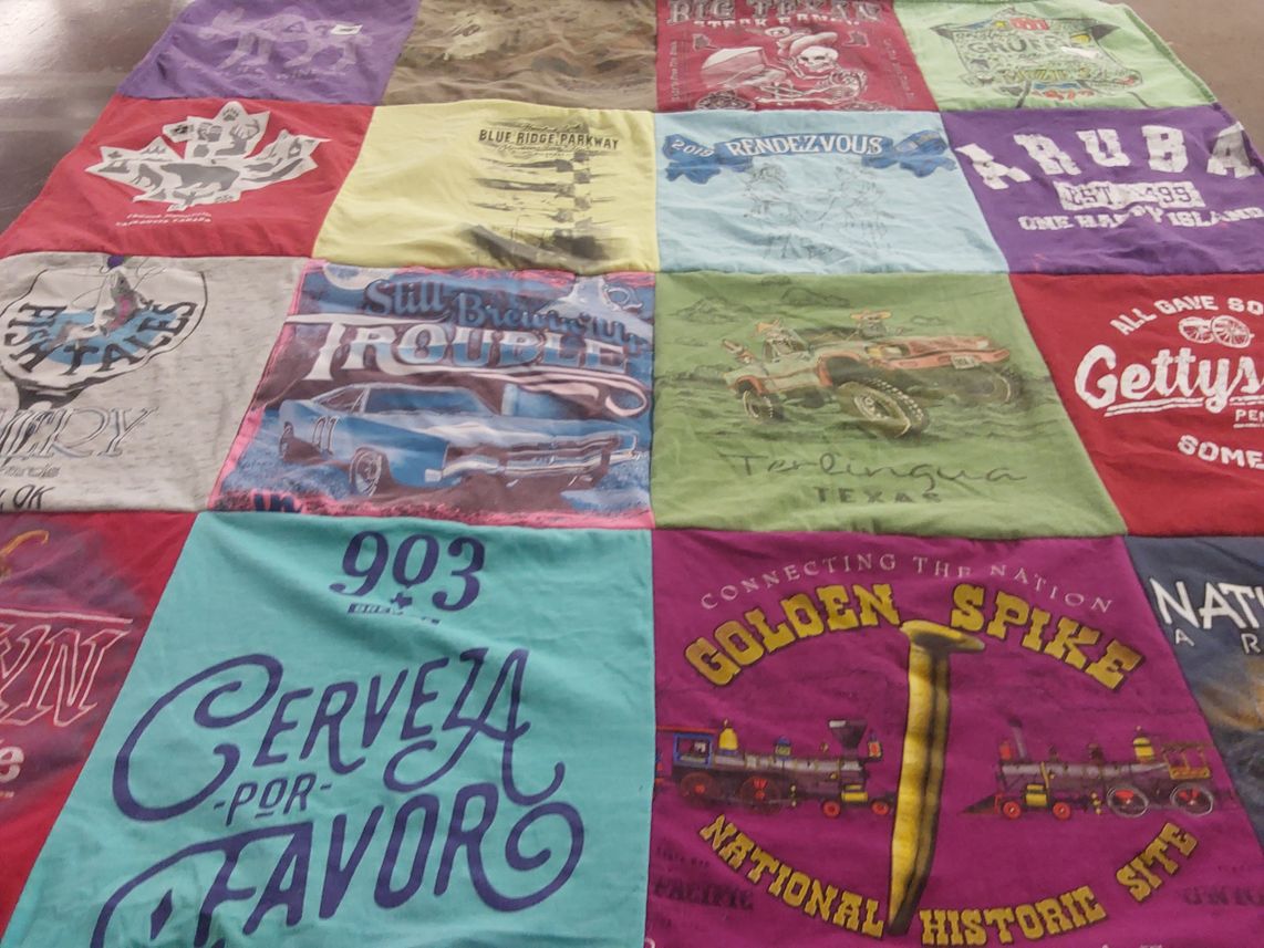 T-shirt quilt by Pam from TX