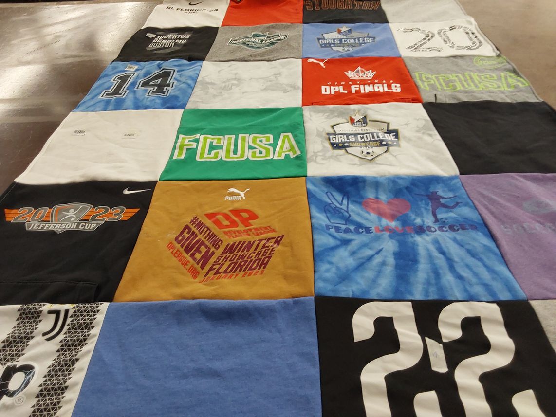 T-shirt quilt featuring fcusa by Mark from MA