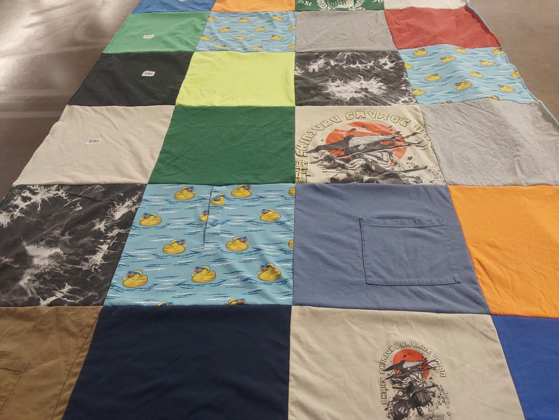 T-shirt quilt by Karin from AZ