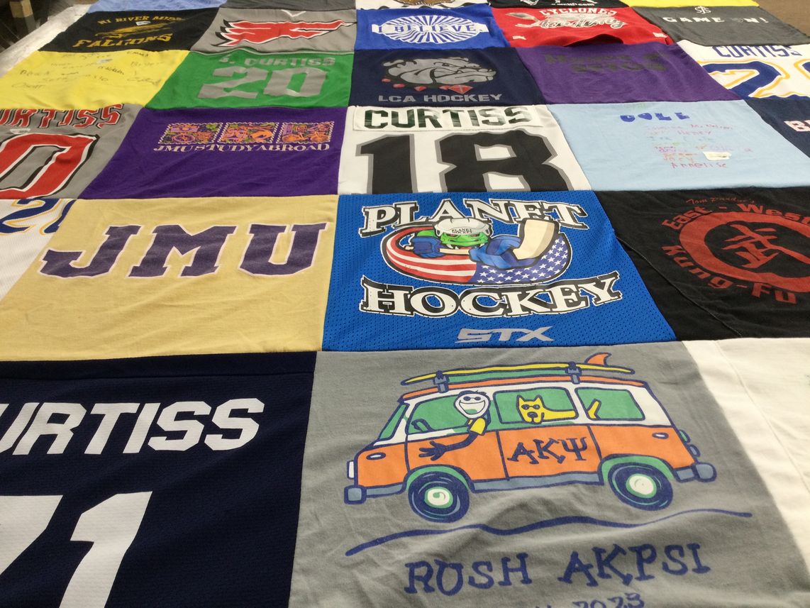 T-shirt quilt from james madison university by Monica from MA