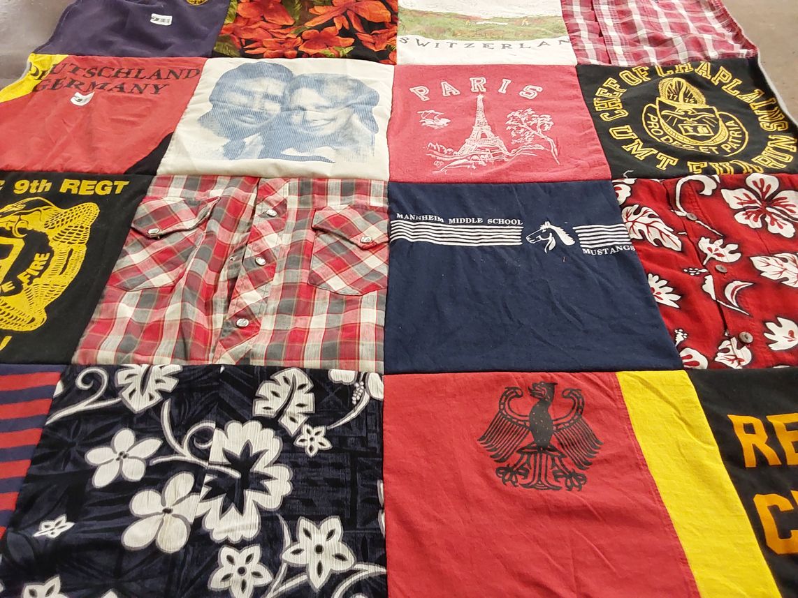 T-shirt quilt featuring mustangs by Eric from CA