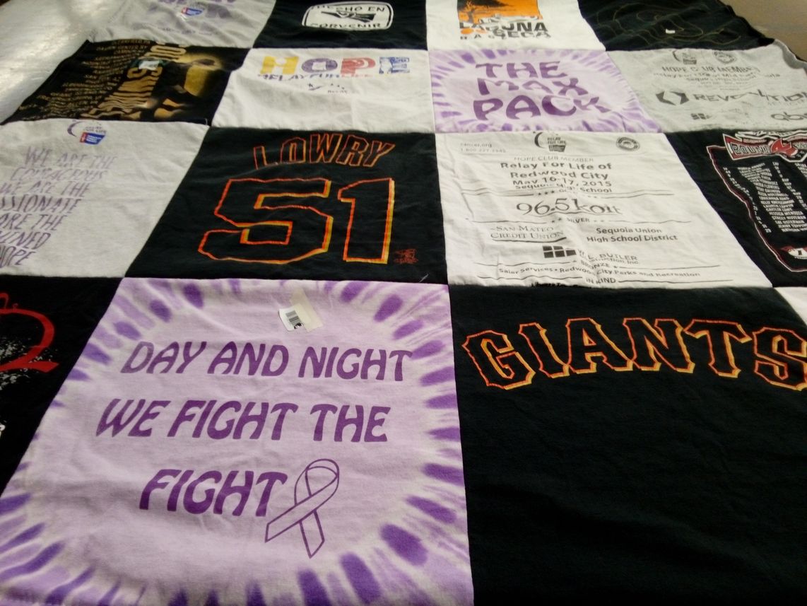 T-shirt quilt featuring san francisco giants by Donna from CA