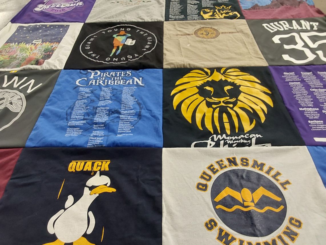 T-shirt quilt featuring monacan marching band by Michelle from VA