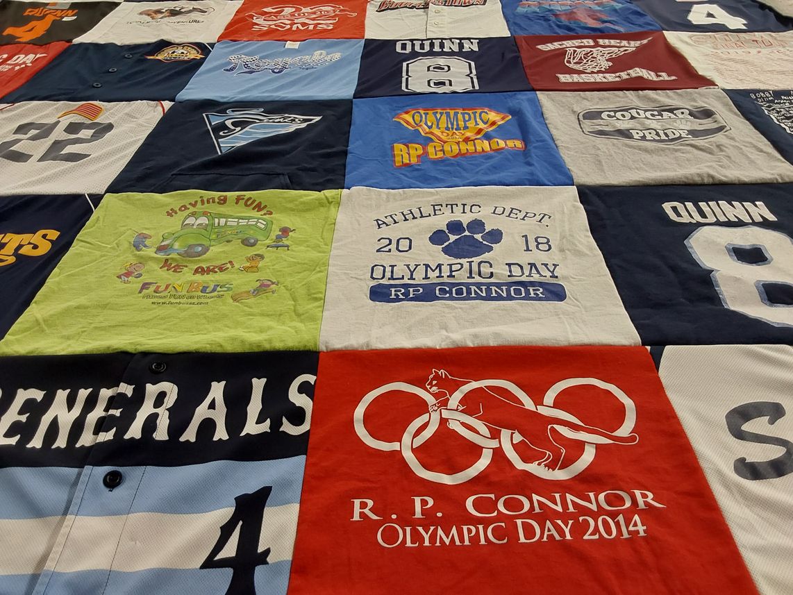 T-shirt quilt featuring generals by Tricia from NY