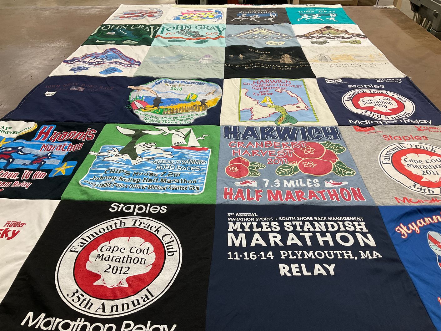 T-shirt quilt featuring n/a by Kayleen from MA