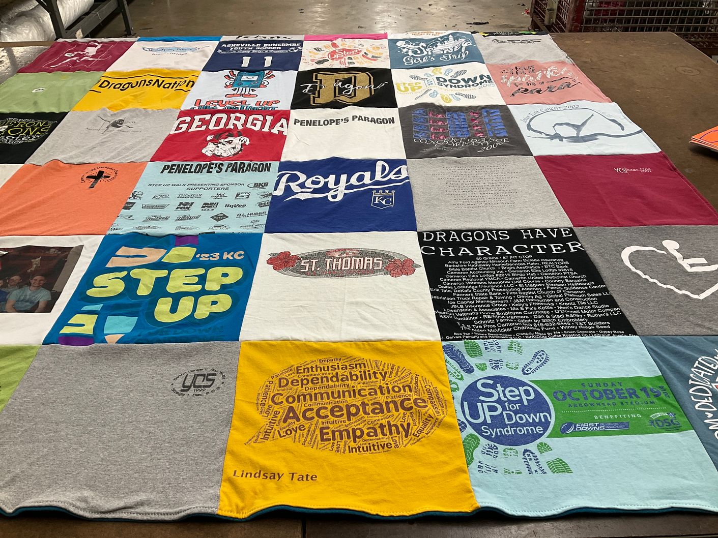 T-shirt quilt featuring royals by Lindsay from MO