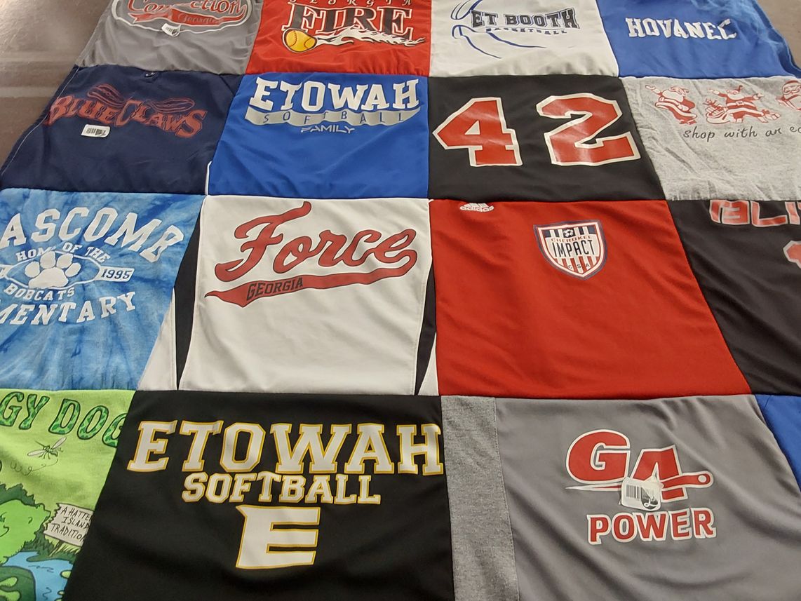 T-shirt quilt from etowah high school, etowah college by Eric from GA