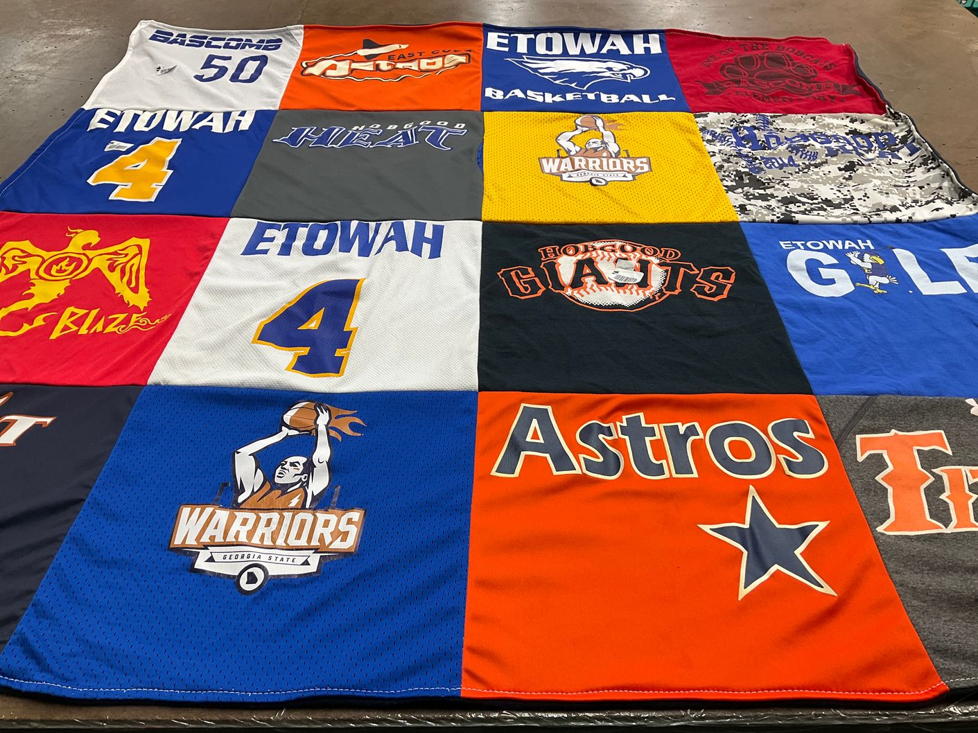 T-shirt quilt featuring etowah high school basketball, etowah high school golf by Eric from GA
