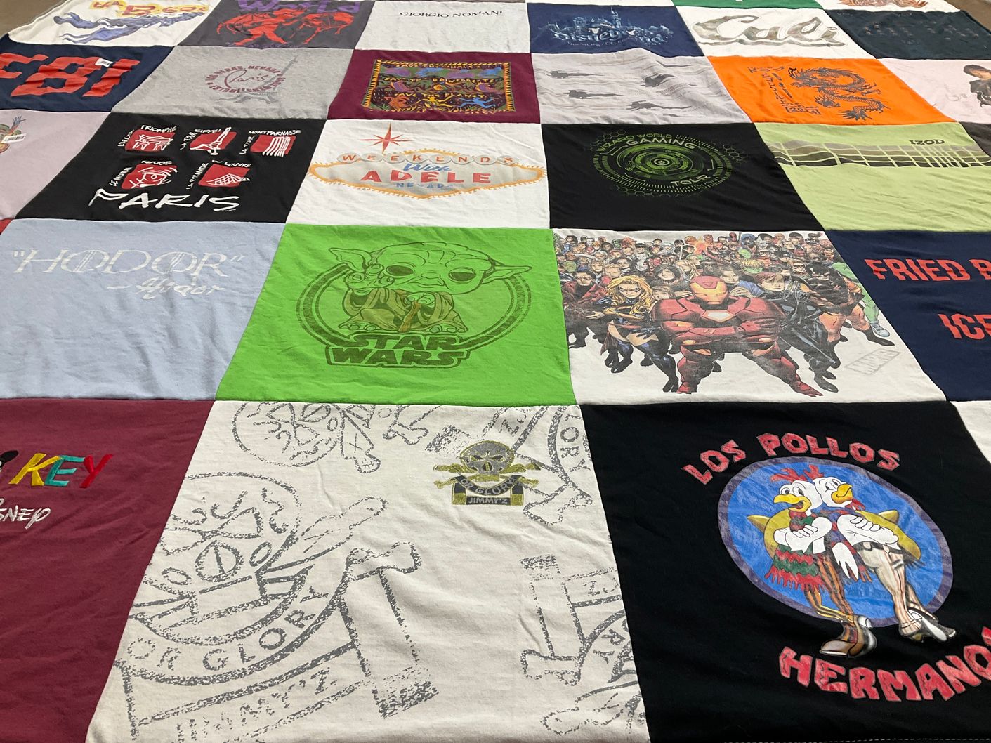 T-shirt quilt from university of california by Alan from CA
