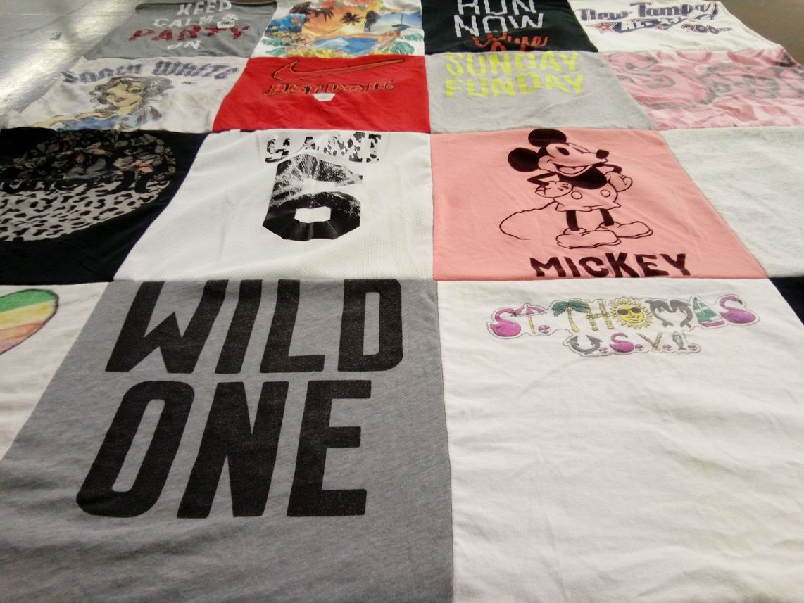 T-shirt quilt from st thomas university by Lucrecia from FL