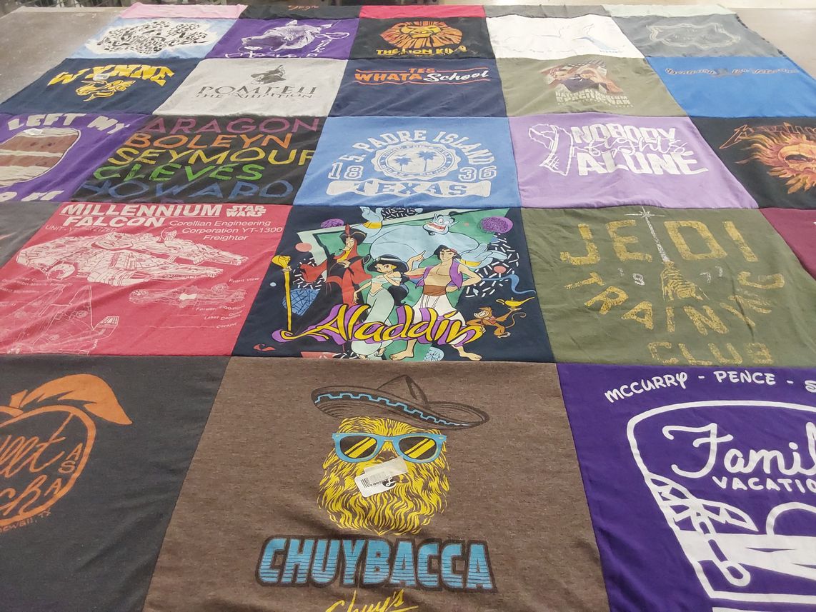 T-shirt quilt from florida state university by Kayla from TX