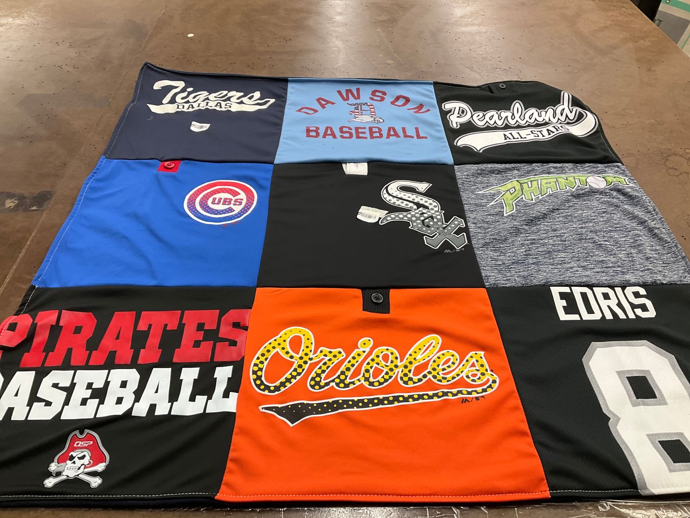 T-shirt quilt featuring dallas tigers, pearland all-stars by Jennifer from TX