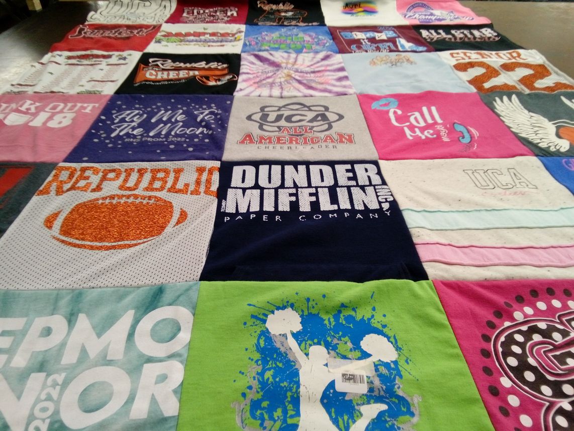 T-shirt quilt from republic high school by Erin from MO