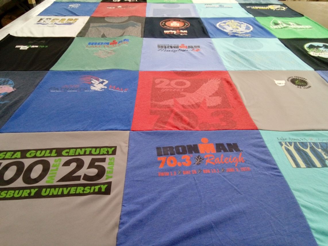 T-shirt quilt from salisbury university by Jennifer from MD