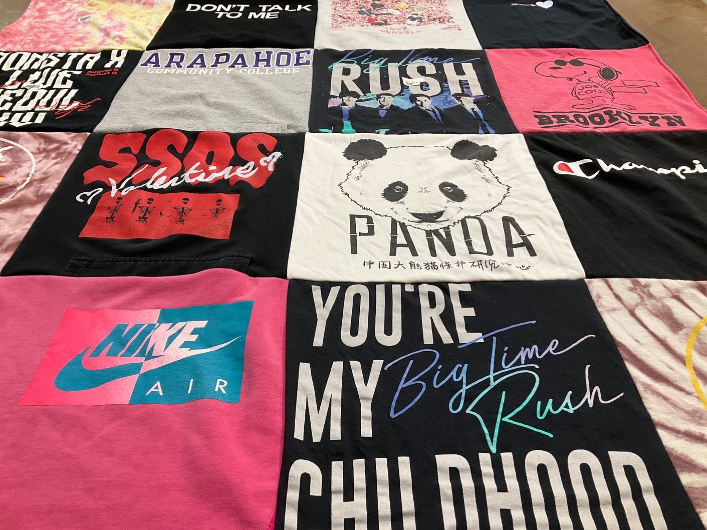 T-shirt quilt from arapahoe community college by Jay from CO