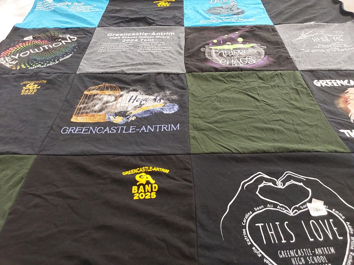 T-shirt quilt from greencastle-antrim high school by Christina from PA