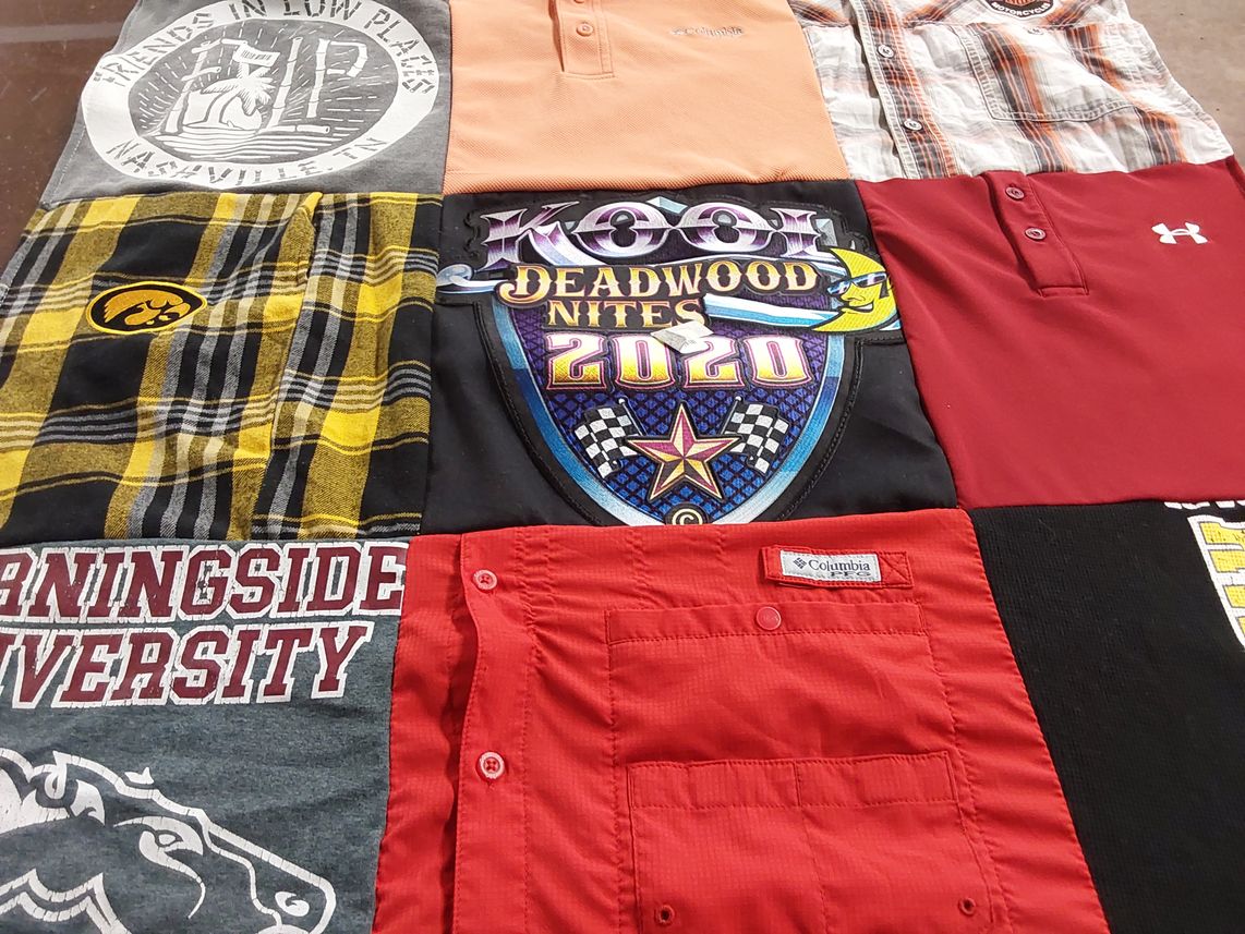T-shirt quilt featuring morningside university by Rhonda from IA