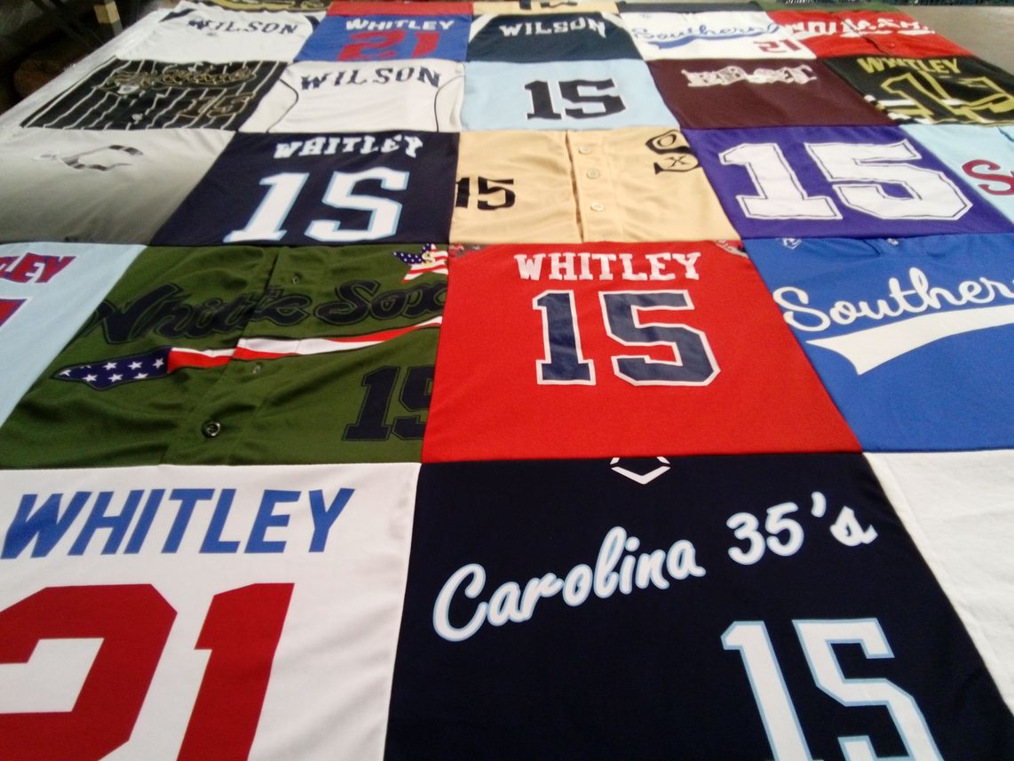 T-shirt quilt featuring southern university, whitely high school by Lourdes from NC