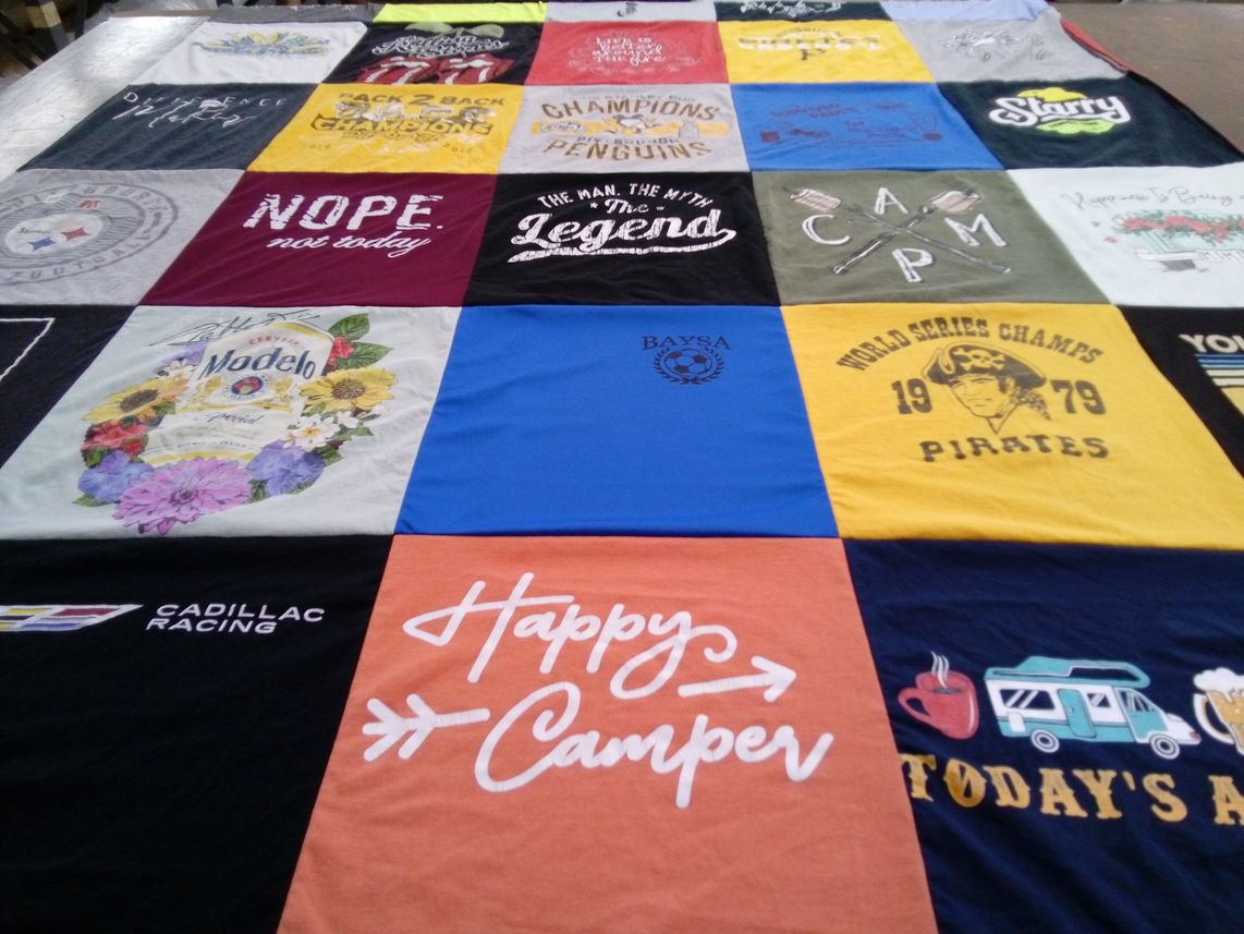 T-shirt quilt featuring pittsburgh pirates by Donna from PA