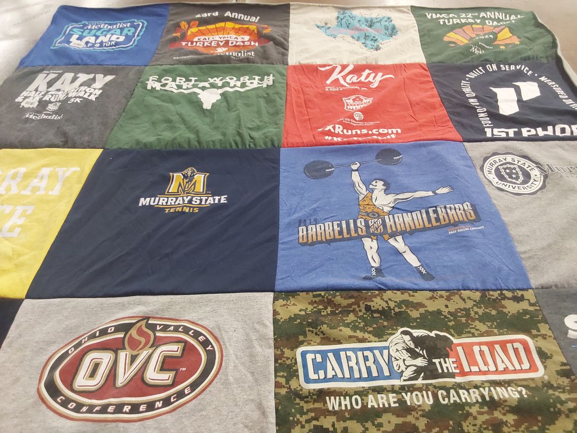 T-shirt quilt from murray state university by Lyndsay from TX