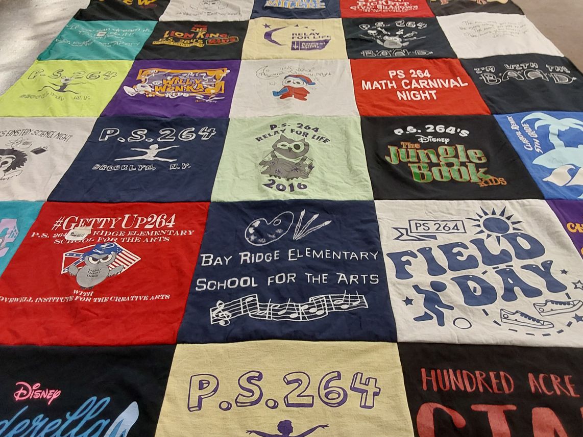 T-shirt quilt from ps 264 by Joann from NJ