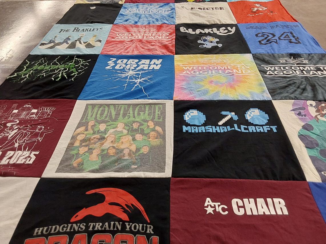 T-shirt quilt from texas a&m university by Payton from TX