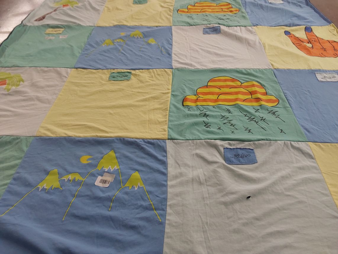 T-shirt quilt with nature, art themes by Karim from DC