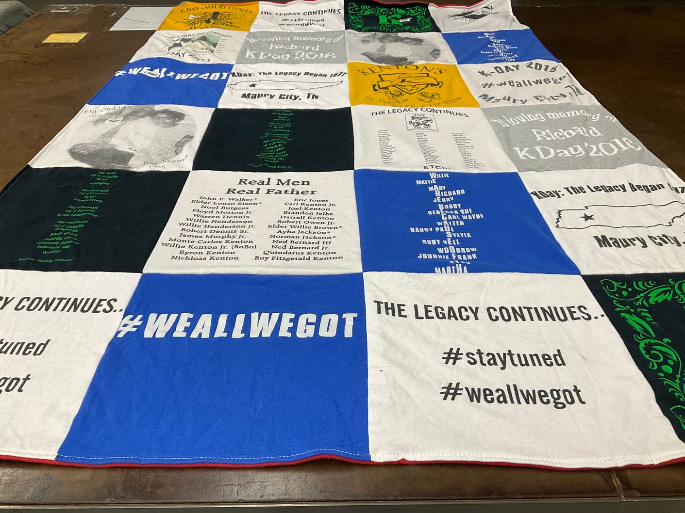 T-shirt quilt by LaTonya from TX