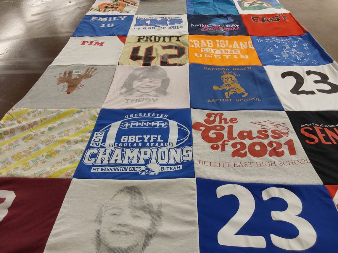 T-shirt quilt featuring mt. washington colts by Teresa from KY