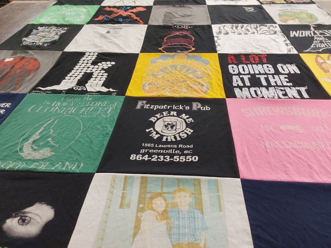 T-shirt quilt by Marisa from MA