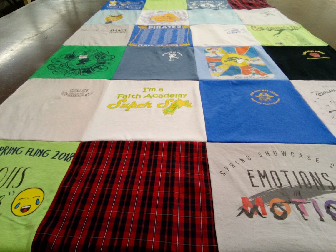 T-shirt quilt from patch academy by Zenoria from AL