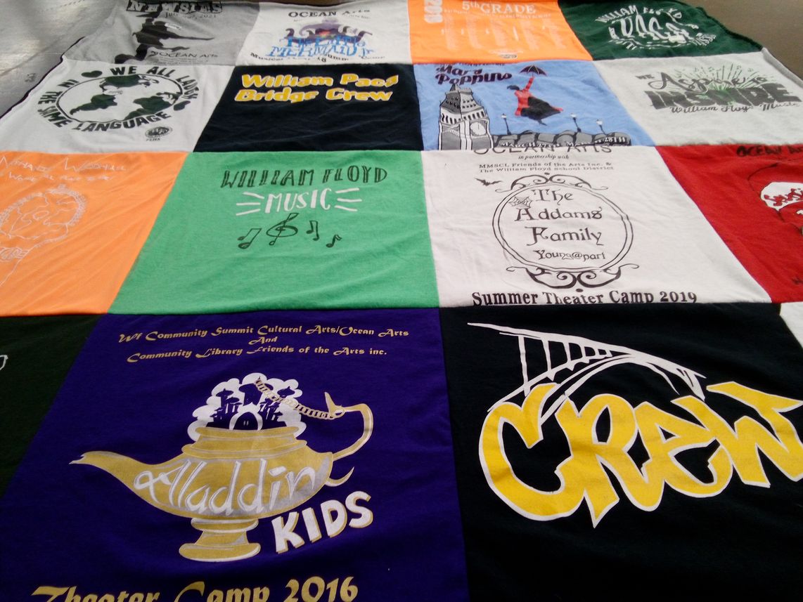 T-shirt quilt from william floyd high school by Allison from NY