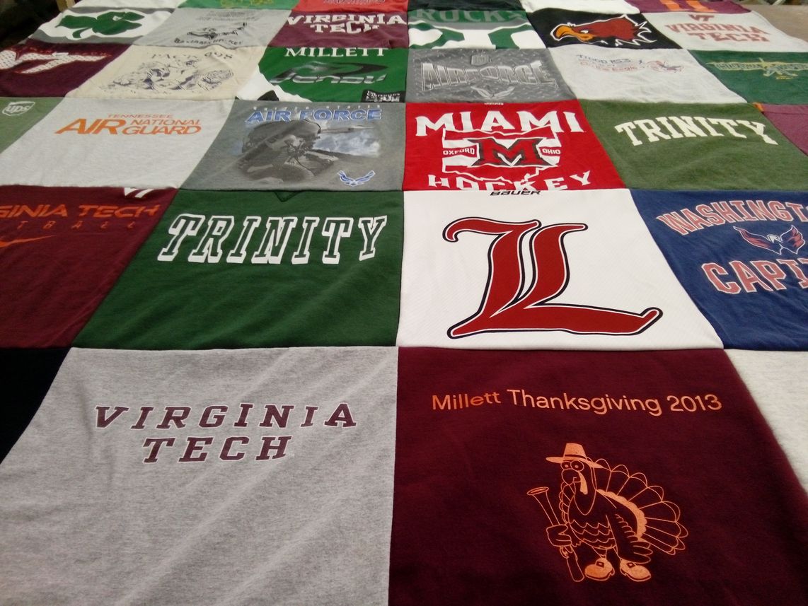 T-shirt quilt featuring washington capitals by Scottie from TN