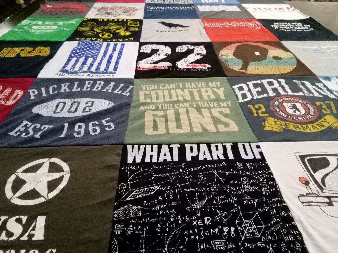 T-shirt quilt from air force academy by MK from TX