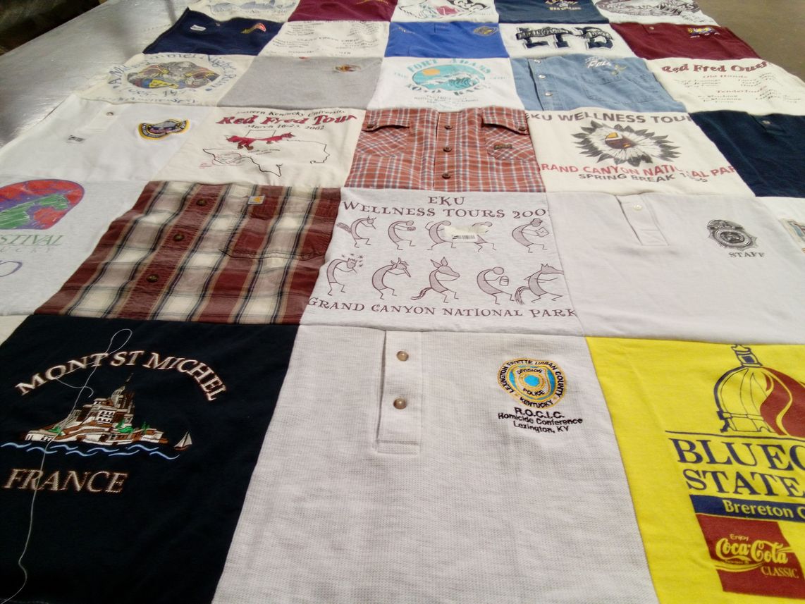 T-shirt quilt from eastern kentucky university by Teresa from KY