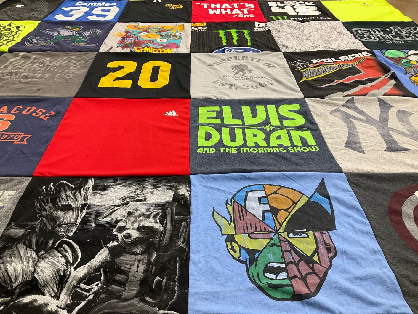 T-shirt quilt from syracuse university by Tracy from NY