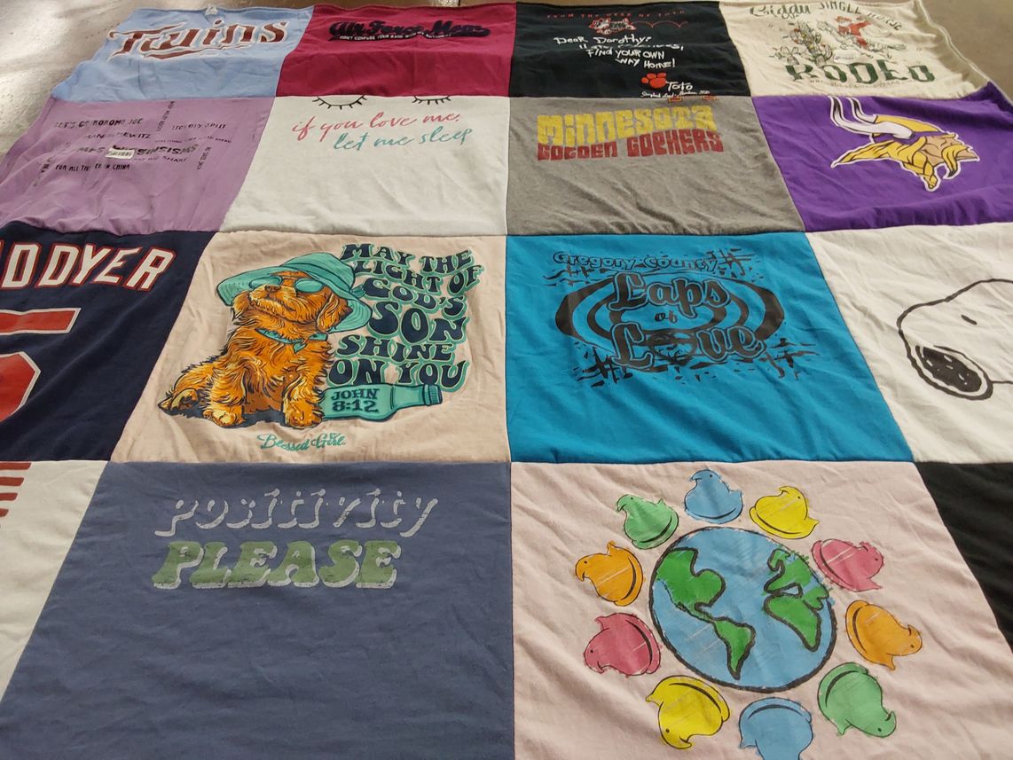 T-shirt quilt featuring minnesota golden gophers by DEIRDRE from PA